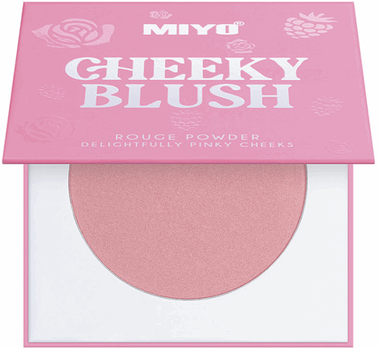 Róż do policzków - Miyo Cheeky Blush Rouge Powder Delightfully Pinky Cheeks