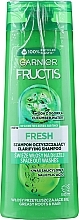 Kup PRZECENA!  Wzmacniający szampon do włosów normalnych i szybko przetłuszczających się - Garnier Fructis Fresh Shampoo *