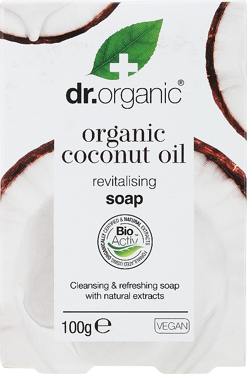 Mydło z olejem kokosowym - Dr Organic Bioactive Skincare Organic Virgin Coconut Oil Soap — Zdjęcie N1