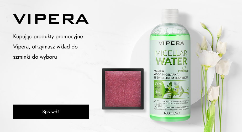 Kupując produkty promocyjne Vipera, otrzymasz wkład do szminki do wyboru.