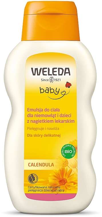 Nagietkowy lotion do ciała dla dzieci - Weleda Baby Calendula Body Milk