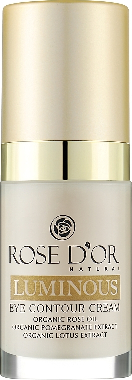 Przeciwzmarszczkowy krem ​​pod oczy - Bulgarian Rose Rose D'or Luminous Eye Contour Cream — Zdjęcie N1