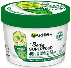 Odżywczy krem do ciała do skóry suchej i bardzo suchej - Garnier Body SuperFood Avocado Oil + Omega 6 Nourishing Cream — Zdjęcie N1