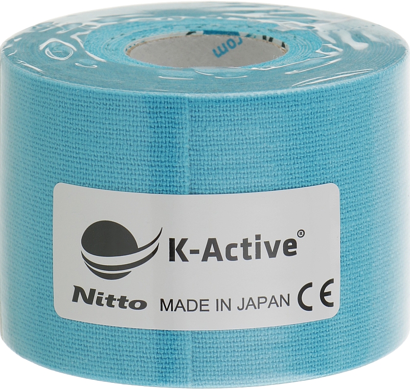 Taśma kinesio, niebieska - K-Active Tape Classic — Zdjęcie N2