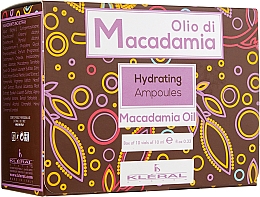 Nawilżające ampułki do włosów - Kleral System Olio Di Macadamia Hydrating Ampoules — Zdjęcie N1