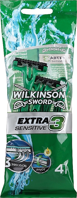 Zestaw jednorazowych maszynek do golenia - Wilkinson Sword Extra 3 Sensitive