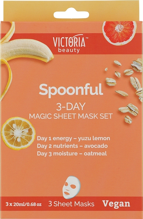 Zestaw masek w płachcie - Workaholic's Spoonful 3-Day Magic Sheet Mask Set — Zdjęcie N1