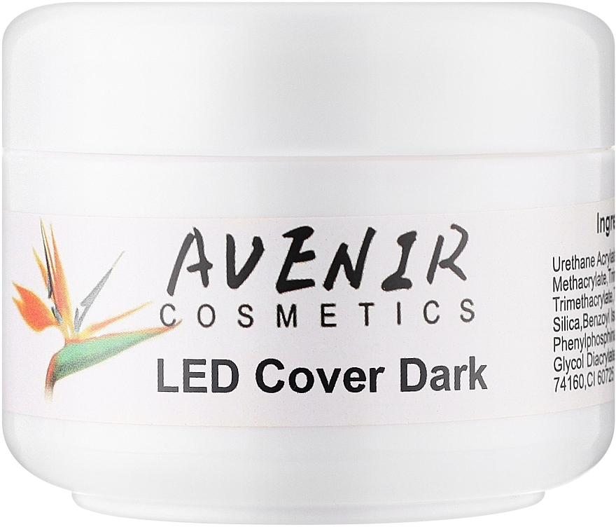 Żel do paznokci - Avenir Cosmetics LED Cover Dark — Zdjęcie N1