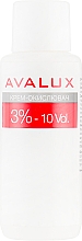 Kremowy utleniacz do włosów - Avalux 3% 10vol — Zdjęcie N1