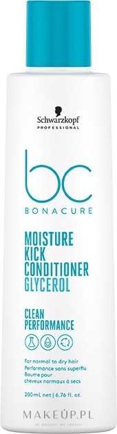 Odżywka nawilżająca do włosów normalnych, suchych i kręconych - Schwarzkopf Professional Bonacure Moisture Kick Conditioner Glycerol — Zdjęcie 200 ml