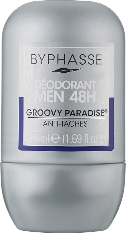 Dezodorant w kulce dla mężczyzn Raj zapierający dech w piersiach - Byphasse 48h Deodorant Man Groovy Paradise