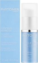 Korygujący krem przeciwzmarszczkowy do okolic oczu i ust - Phytomer Youth Contour Smoothing Eye And Lip Cream — Zdjęcie N2