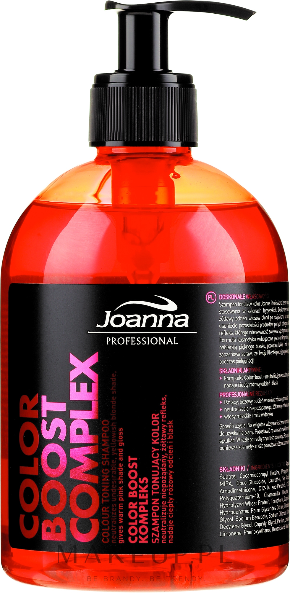 Szampon tonujący kolor - Joanna Professional Color Boost Complex — Zdjęcie 500 g