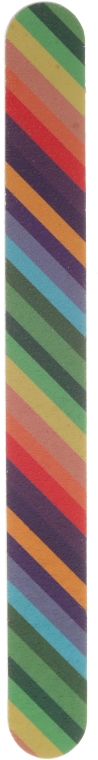Pilnik prosty do paznokci 180/180, 17.8 cm, 2056, tęcza - Donegal — Zdjęcie N1