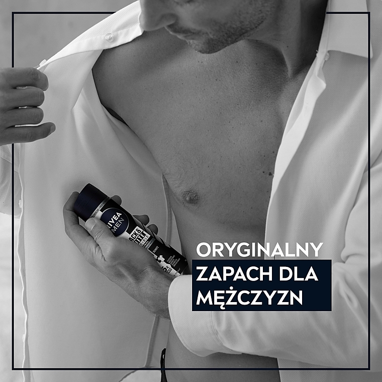 Antyperspirant w sprayu dla mężczyzn - NIVEA MEN Invisible For Black & White Power Deodorant Spray — Zdjęcie N3