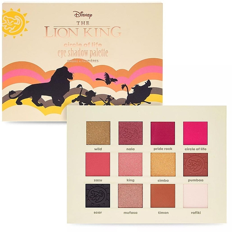 Paleta cieni do powiek - Mad Beauty Disney The Lion King Circle Of Life Eyeshadow Palette — Zdjęcie N1