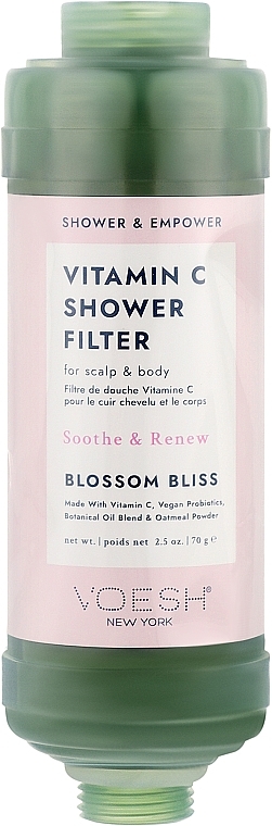 Filtr pod prysznic z witaminą C Kwiatowy - Voesh Vitamin C Shower Filter Blossom Bliss — Zdjęcie N1