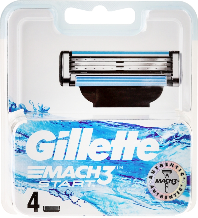 Wymienne wkłady do maszynki do golenia, 4 szt - Gillette Mach3 Start