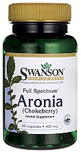 Suplement diety Aronia 400 mg - Swanson Full Spectrum Aronia (Chokeberry) — Zdjęcie N2