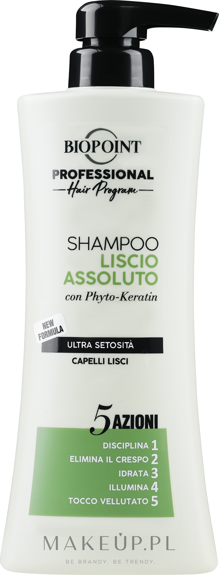 Szampon do włosów niesfornych i kręconych - Biopoint Liscio Assoluto Shampoo — Zdjęcie 400 ml