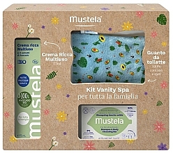 Kup Zestaw - Mustela Family Kit Vanity Spa (bar/75g + cr/75ml + acc/1pc) 