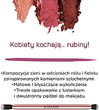 Paleta 12 cieni do powiek - Eveline Cosmetics Ruby Glamour  — Zdjęcie N4