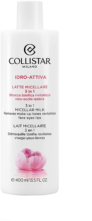 Oczyszczające mleczko micelarne do twarzy 3 w 1 - Collistar Idro Attiva 3in1 Micellar Milk
