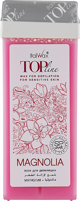 Wosk do depilacji we wkładzie Magnolia - ItalWax Top Line Coral Magnolia — Zdjęcie N1