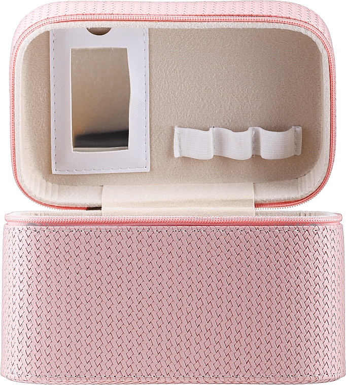 Kuferek na biżuterię i kosmetyki Plait Pink, M, 99175 - Top Choice — Zdjęcie N2