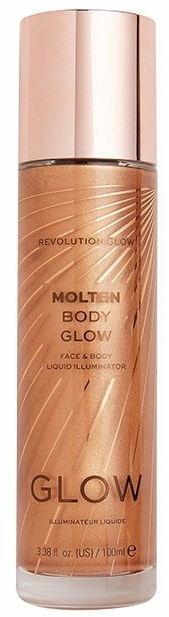 Rozświetlacz do twarzy i ciała - Makeup Revolution Molten Body Glow Face & Body Liquid Illuminator — Zdjęcie N2