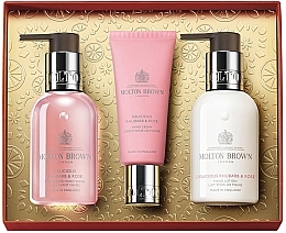 Kup Molton Brown Delicious Rhubarb & Rose Hand Care Gift Set - Zestaw (h/soap/100 ml + h/cr/40 ml + h/lot/100 ml)