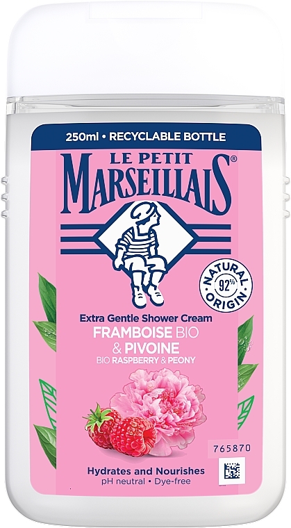 Kremowy żel pod prysznic Malina i piwonia - Le Petit Marseillais Framboise & Pivoine — Zdjęcie N5