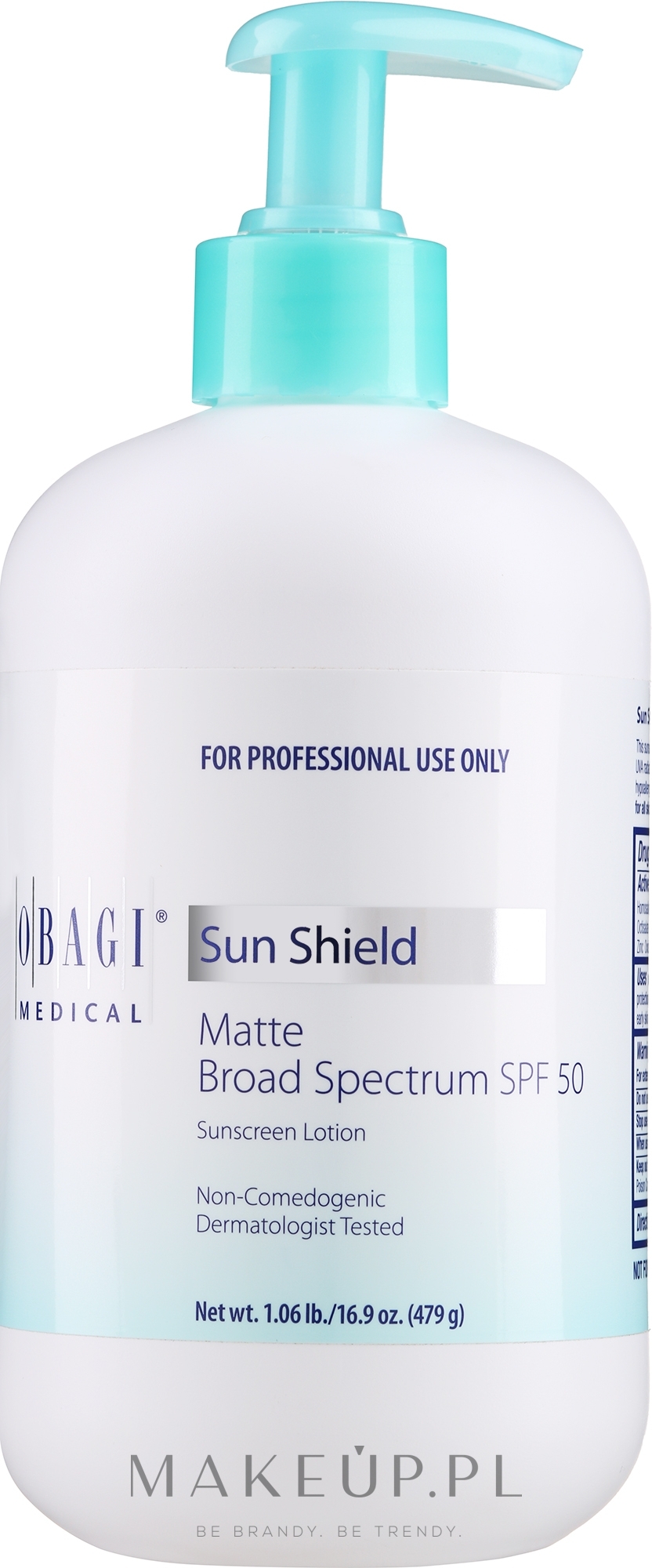 Matujący filtr przeciwsłoneczny SPF50 - Obagi Sun Shield Matte Broad Spectrum SPF 50 — Zdjęcie 479 g