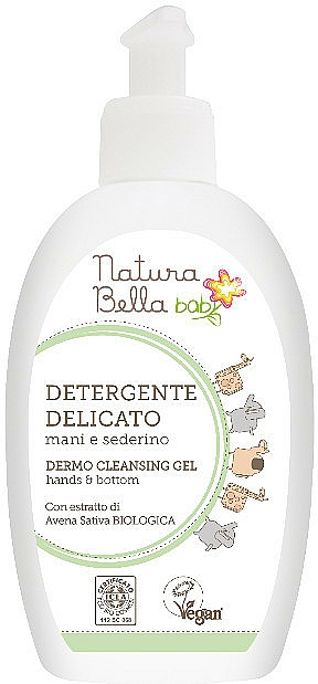 Delikatny płyn oczyszczający dla niemowląt z ekstraktem z owsa - Naturabella Baby Dermo Cleansing Gel