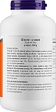 Aminokwas Glicyna w proszku - Now Foods Glycine Pure Powder — Zdjęcie N2