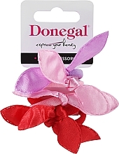 Kup Gumki do włosów, 5 szt., FA-5682+1, czerwona + różowa + fioletowa - Donegal