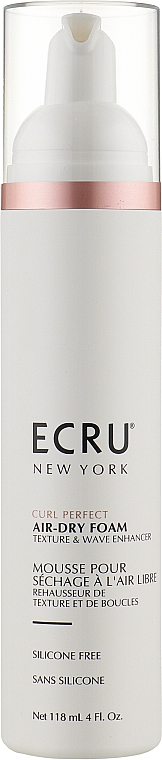 Pianka do stylizacji włosów bez suszarki do włosów - ECRU New York Curl Perfect Air-Dry Foam — Zdjęcie N1