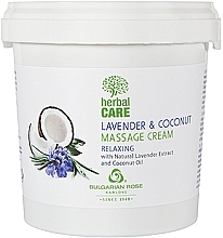 WYPRZEDAŻ Relaksujący krem do masażu - Bulgarian Rose Herbal Care Lavender & Cococnut Massage Cream * — Zdjęcie N4