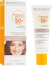 Przeciwsłoneczny żel-krem do twarzy SPF 50+ - Bioderma Photoderm Spot-Age SPF 50+ — Zdjęcie N2