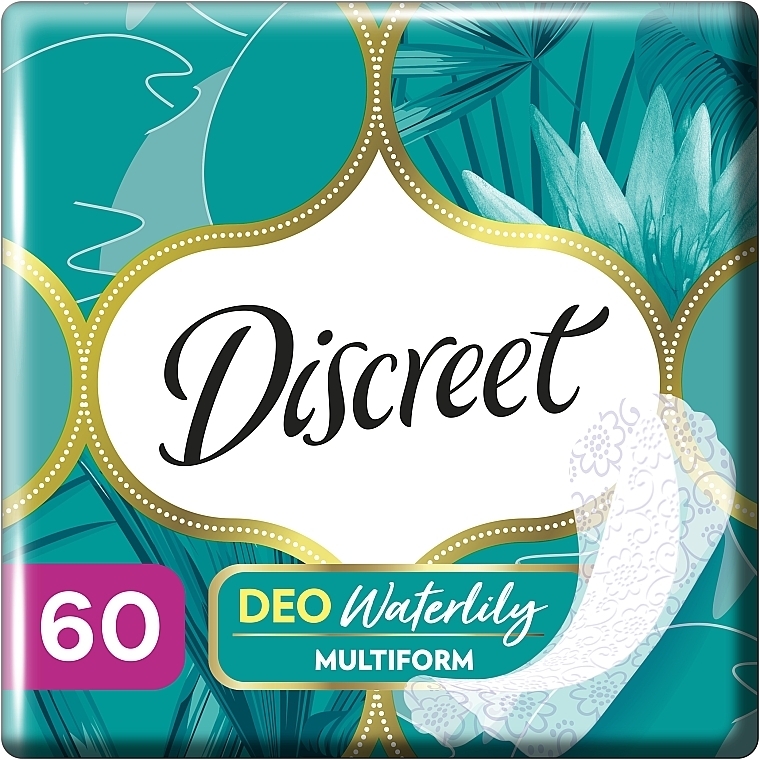 Wkładki higieniczne, 60 szt - Discreet Deo Waterlily Multiform
