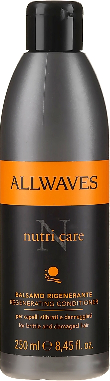 Regenerująca odżywka do włosów zniszczonych - Allwaves Nutri Care Regenerating Conditioner — Zdjęcie N1