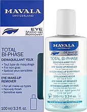 Dwufazowy płyn do demakijażu oczu - Mavala Total Bi Phase Eye Make Up Remover — Zdjęcie N2