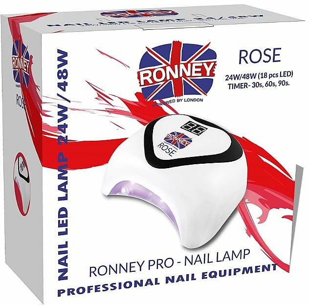 Lampa LED, srebrna - Ronney Professional Rose LED 24W/48W (GY-LED-035) Lamp — Zdjęcie N3