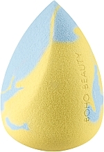 Kup Gąbka do makijażu, ścięta, niebiesko-żółta - Boho Beauty Bohomallows Medium Cut Lemon Sugar
