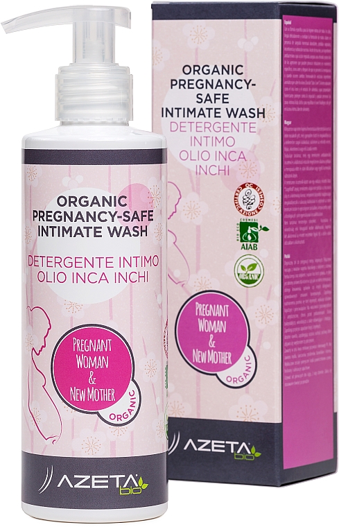 Organiczny produkt do higieny intymnej kobiet w ciąży - Azeta Bio Organic Pregnancy-Safe Intimate Wash — Zdjęcie N1
