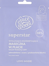 Kup Maseczka w płacie Witalizująco-rozświetlająca - BodyBoom FaceBoom SuperStar Face Sheet Mask