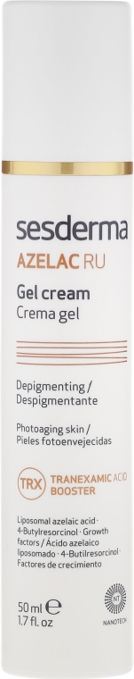 Żel-krem rozjaśniający przebarwienia twarzy - SesDerma Laboratories Azelac Ru Gel Cream — Zdjęcie N2