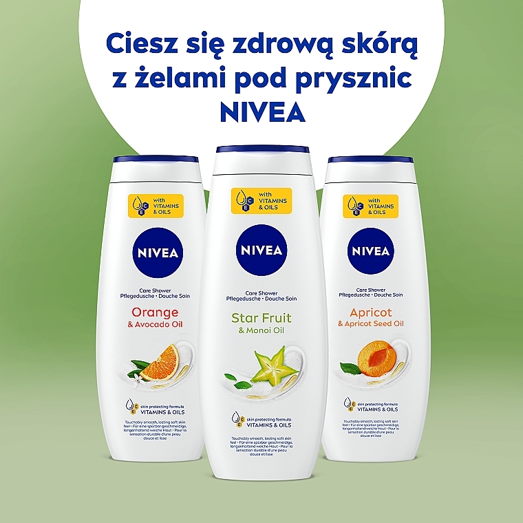 Żel pod prysznic Karambola i olej monoi - NIVEA Care & Star Fruit Shower Gel — Zdjęcie N7