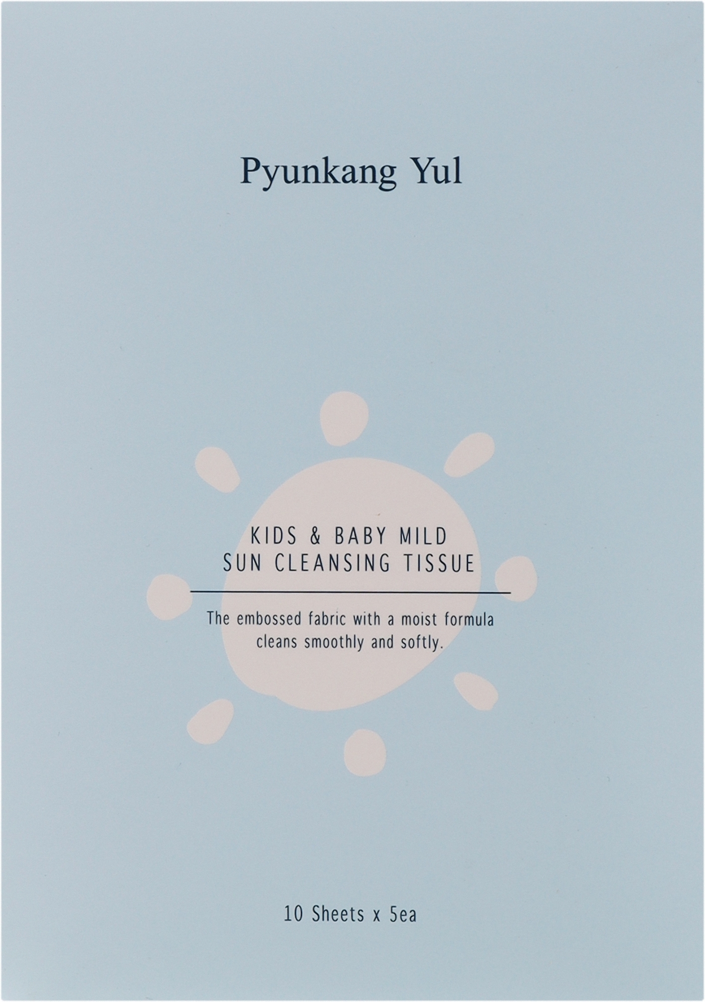 Chusteczki nawilżane - Pyunkang Yul Kids & Baby Mild Sun Cleansing Tissue — Zdjęcie 10 szt.