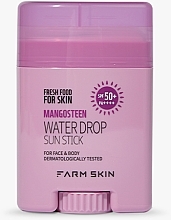 Kup Wodoodporny sztyft przeciwsłoneczny - Farm Skin Fresh Food For Skin Mangosteen Water Drop Sun Stick SPF50+